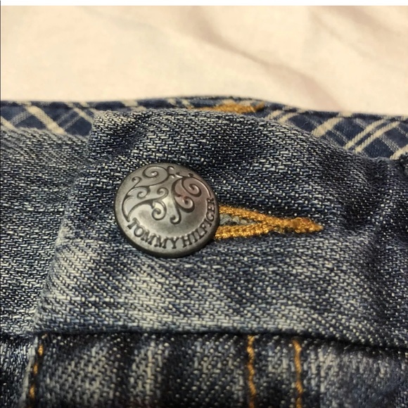 Tommy Hilfiger denim jean mini skirt pockets - Picture 5 of 8